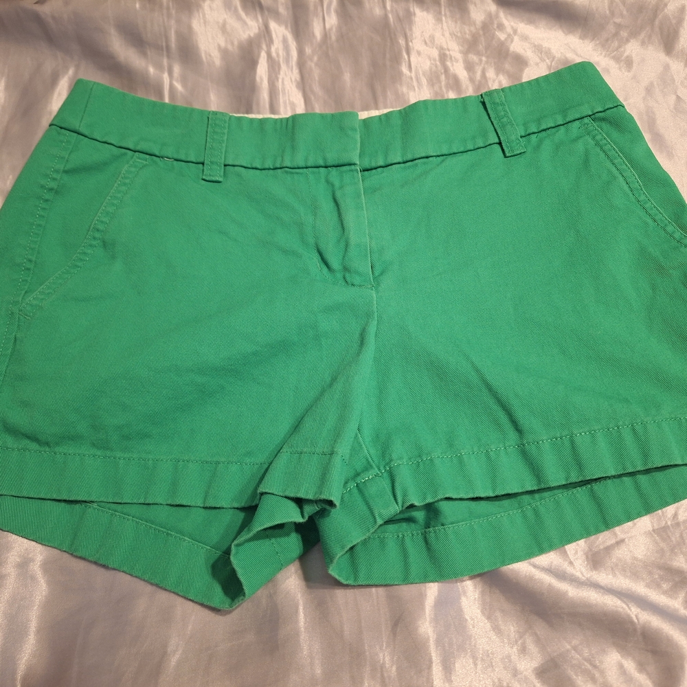 J. Crew Green Bermuda Shorts Tailored Design